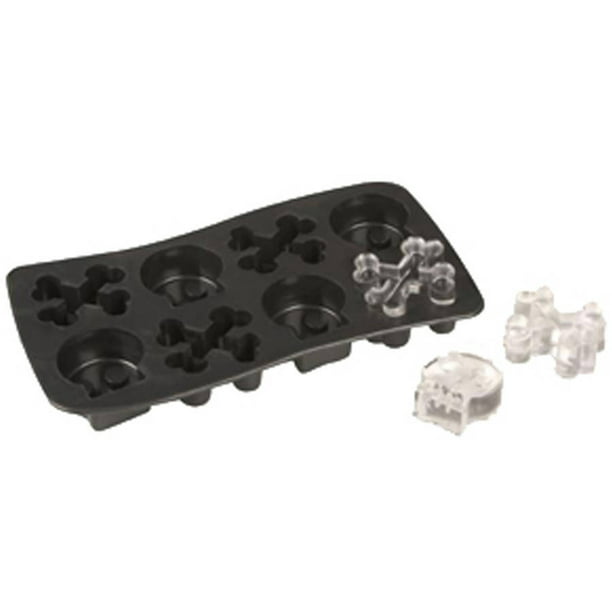 Skull and Crossbones Ice Cube Silicone Pan 8 Cavities